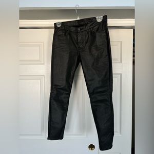 7 For All Mankind Coated Skinny Pants Size 30
